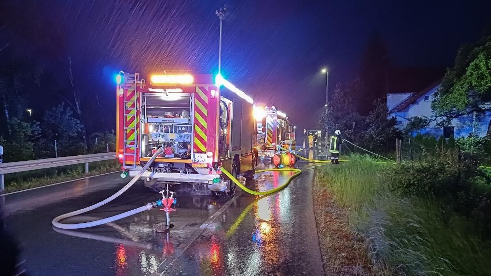 Unwetter im Raum Passau hinterlassen Schäden    