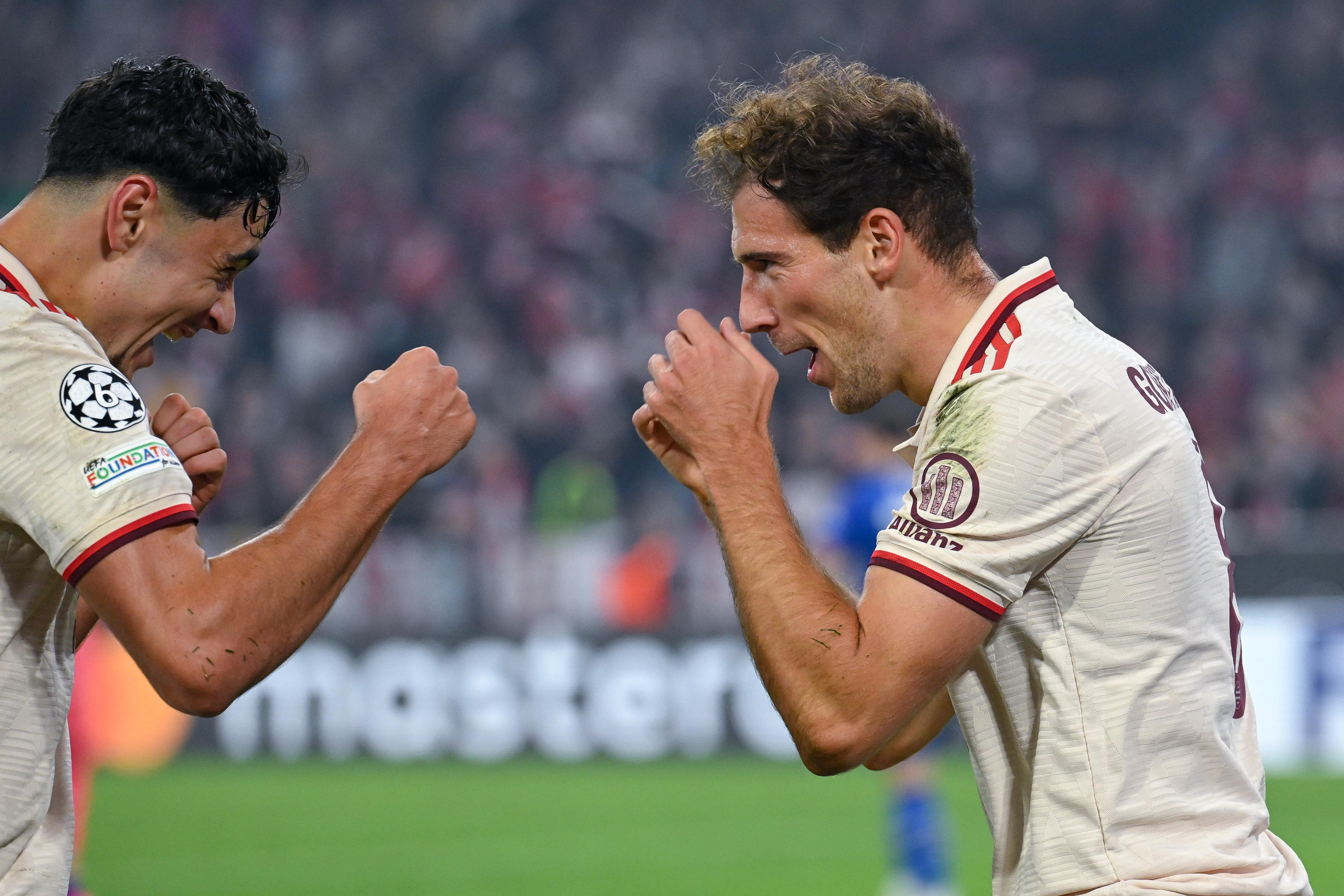 Alexandar Pavlovic und Leon Goretzka