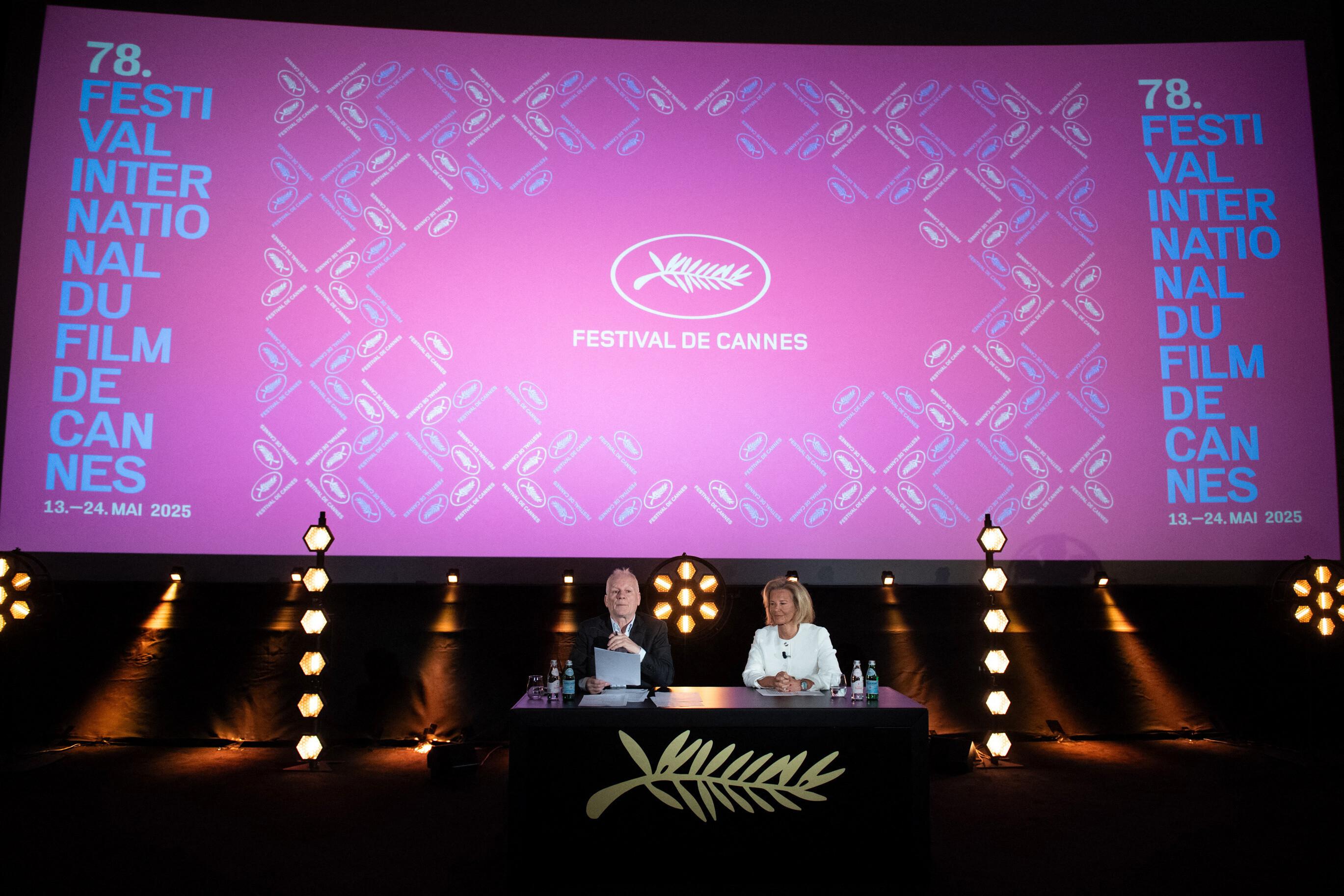 Festivaldirektor Thierry Frémaux (l.) und Iris Knobloch (r), Präsidentin des Filmfestivals von Cannes