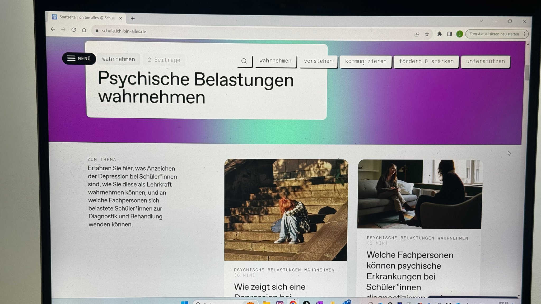 Ab sofort online: Das Infoportal für Lehrkräfte "ich bin alles @Schule", entwickelt von der LMU-Klinik für Kinder- und Jugendpsychiatrie, Pädagogen und der Beisheimstiftung.