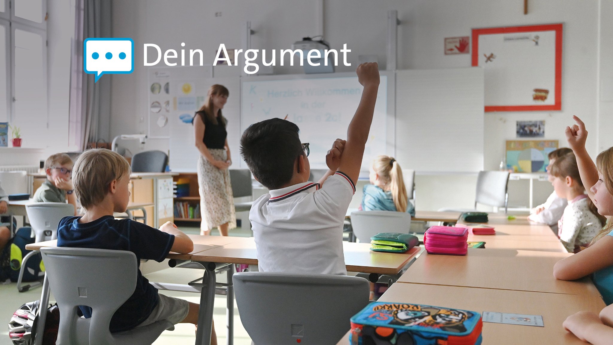 Schulunterricht an einer Grundschule in Bayern am ersten Schultag nach den Sommerferien 2023.