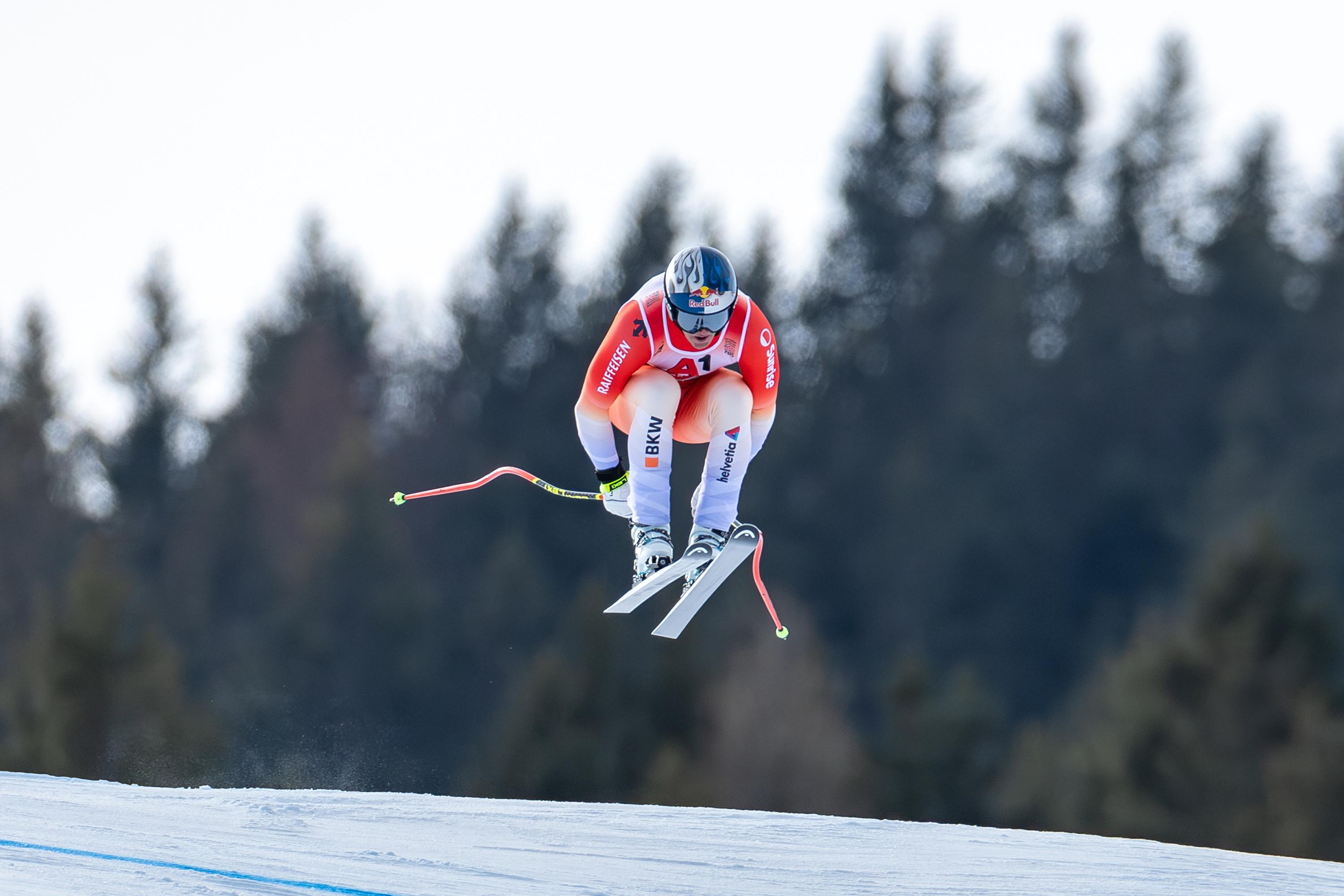Der neue Abfahrtsweltmeister aus der Schweiz: Franjo von Allmen