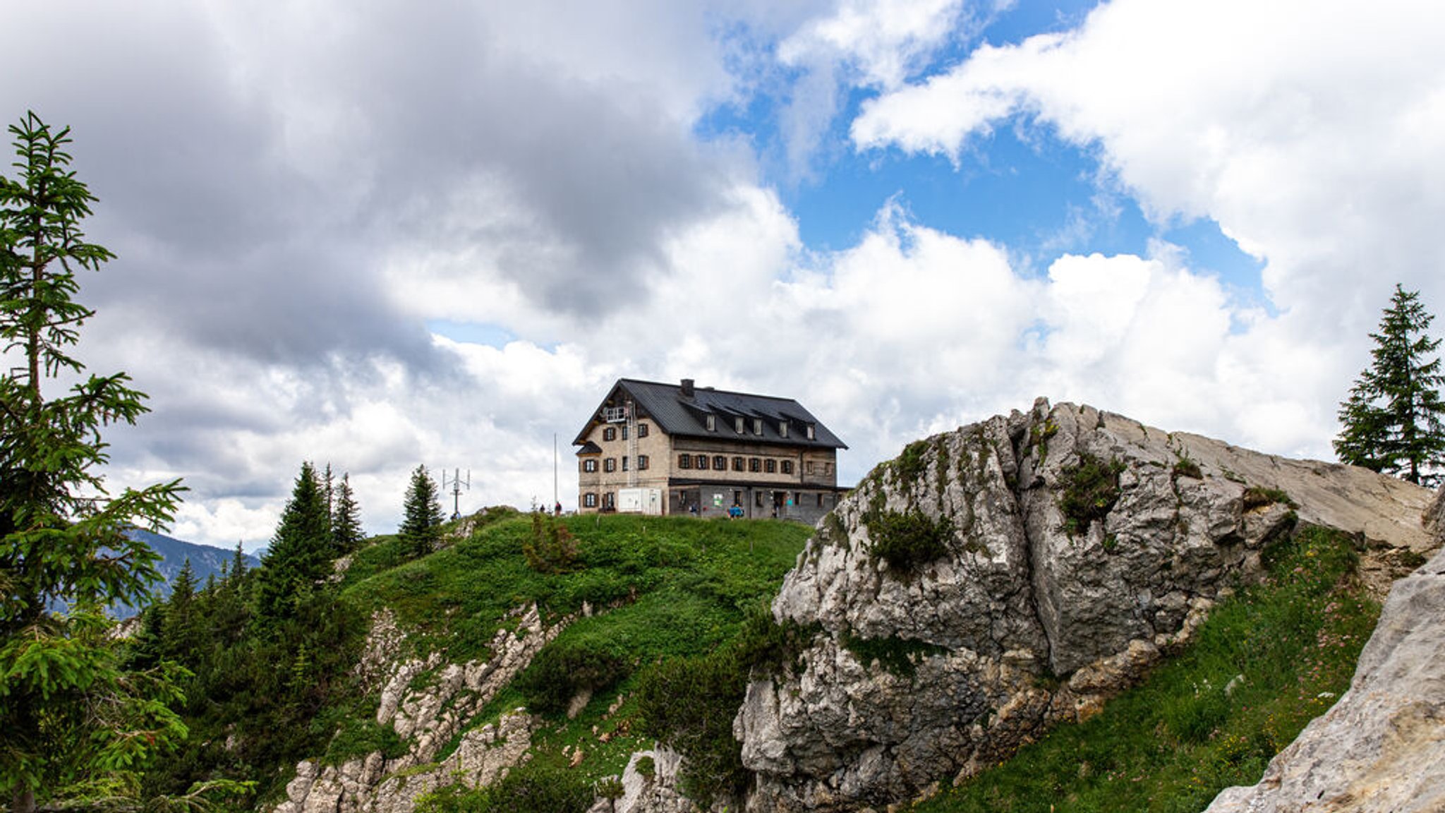 Das  Rotwandhaus im Mangfallgebirge