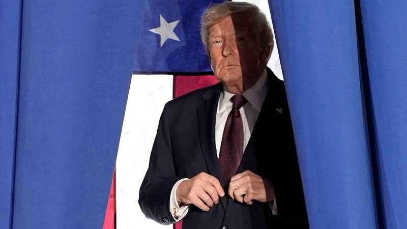 US-Präsident Donald Trump bei einer Wahlkampfveranstaltung in Rocky Mount, North Carolina (Archivbild vom 19.12.2025) | Bild: dpa-Bildfunk/Alex Brandon US-Präsident Donald Trump bei einer Wahlkampfveranstaltung in Rocky Mount, North Carolina (Archivbild vom 19.12.2025)