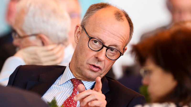 Der Unionskanzlerkandidat Friedrich Merz | Bild: picture alliance/dpa | Christoph Reichwein Der Unionskanzlerkandidat Friedrich Merz