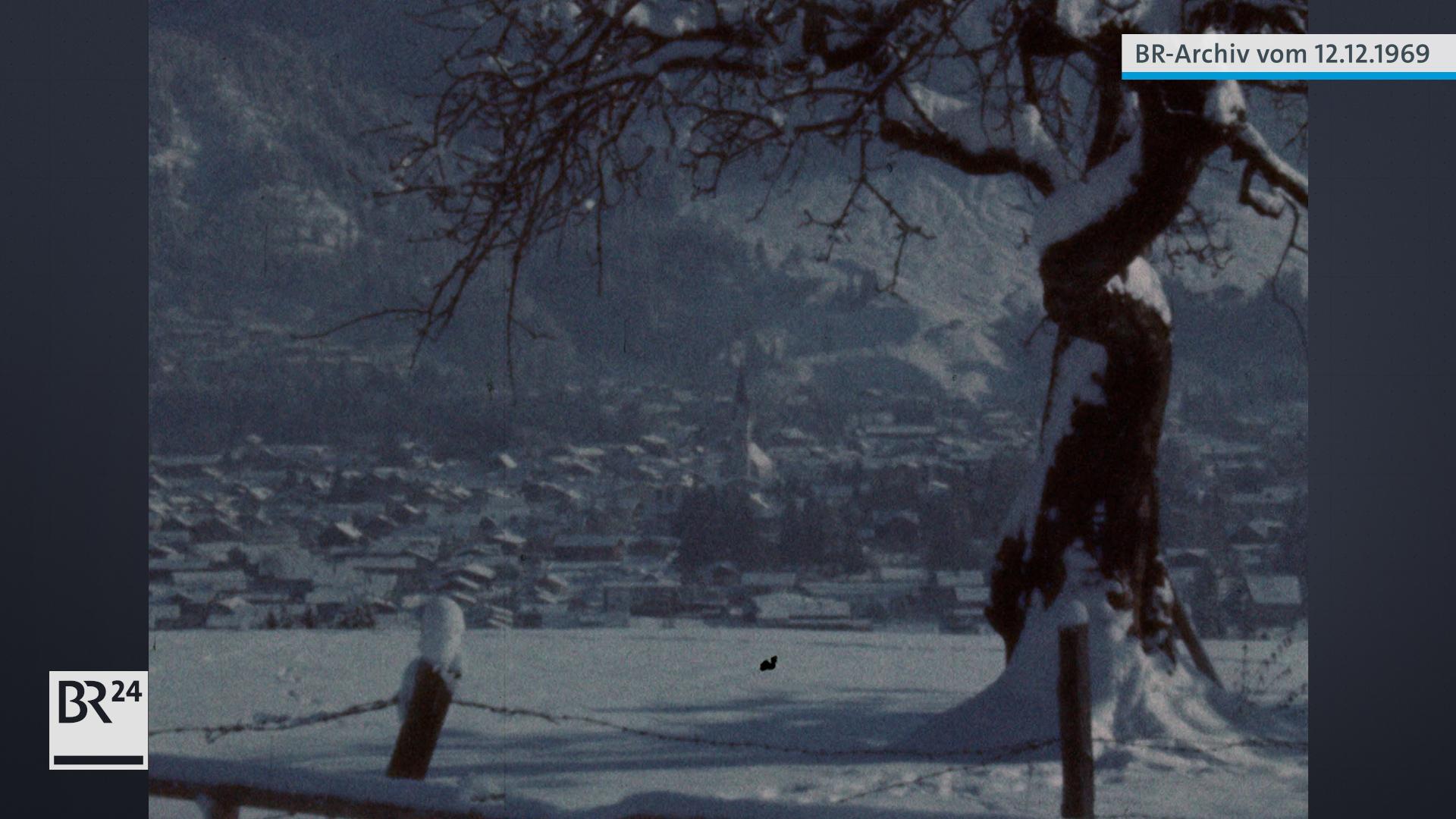 Blick auf das winterliche Oberstdorf