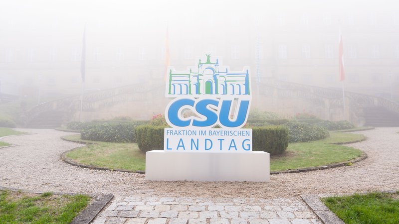 Logo der CSU-Fraktion im bayerischen Landtag in Banz (Archivbild)