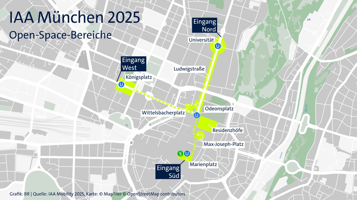 IAA Mobility 2025: Open Space Bereiche