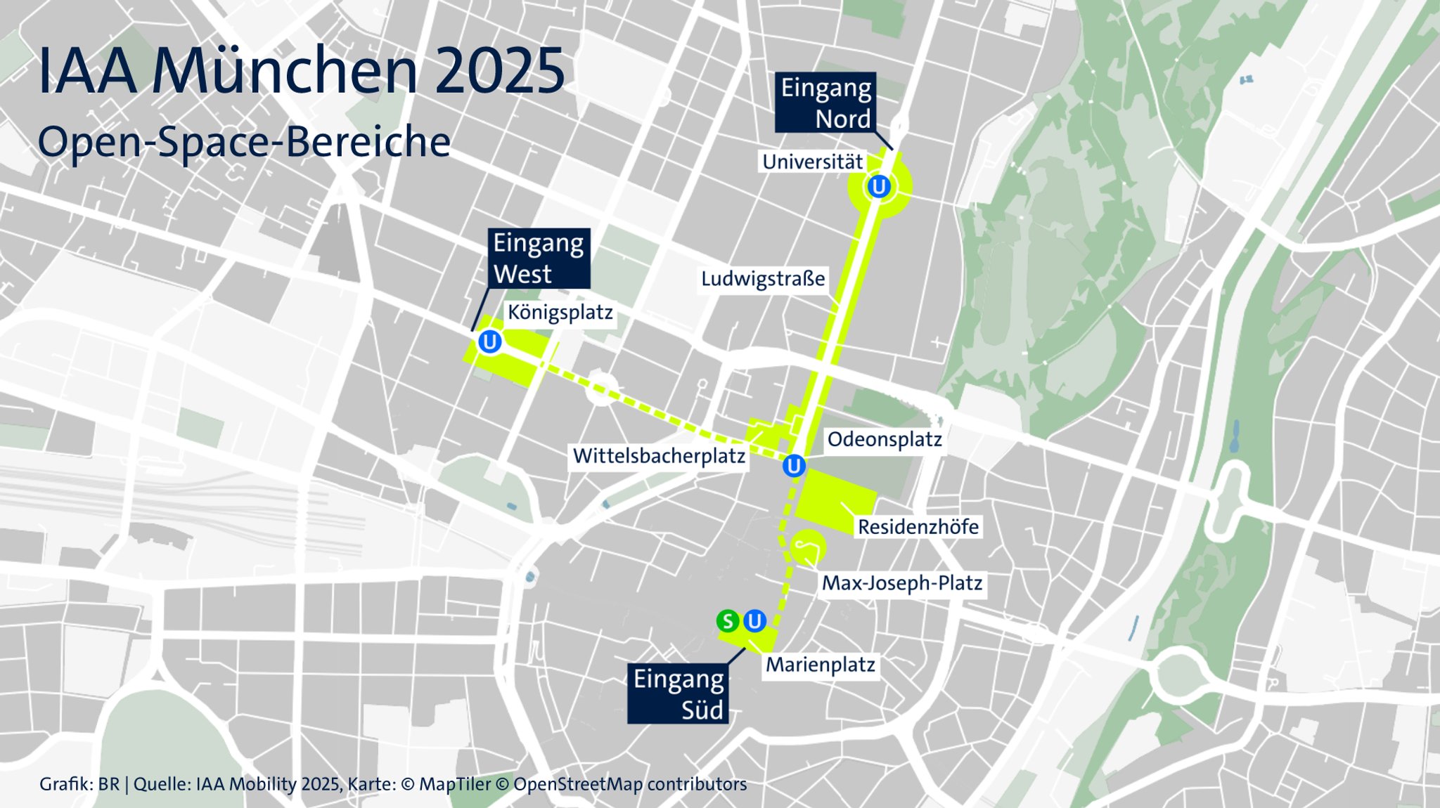 IAA Mobility 2025: Open Space Bereiche
