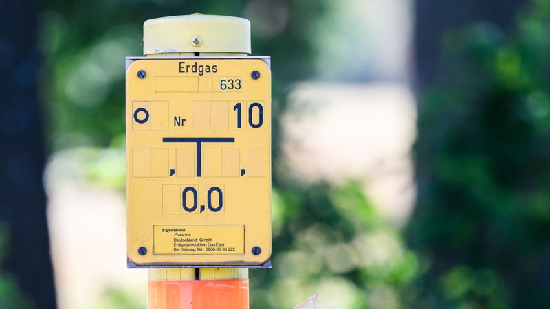 Erdgaszeichen | Bild: picture alliance/dpa | Julian Stratenschulte Erdgaszeichen