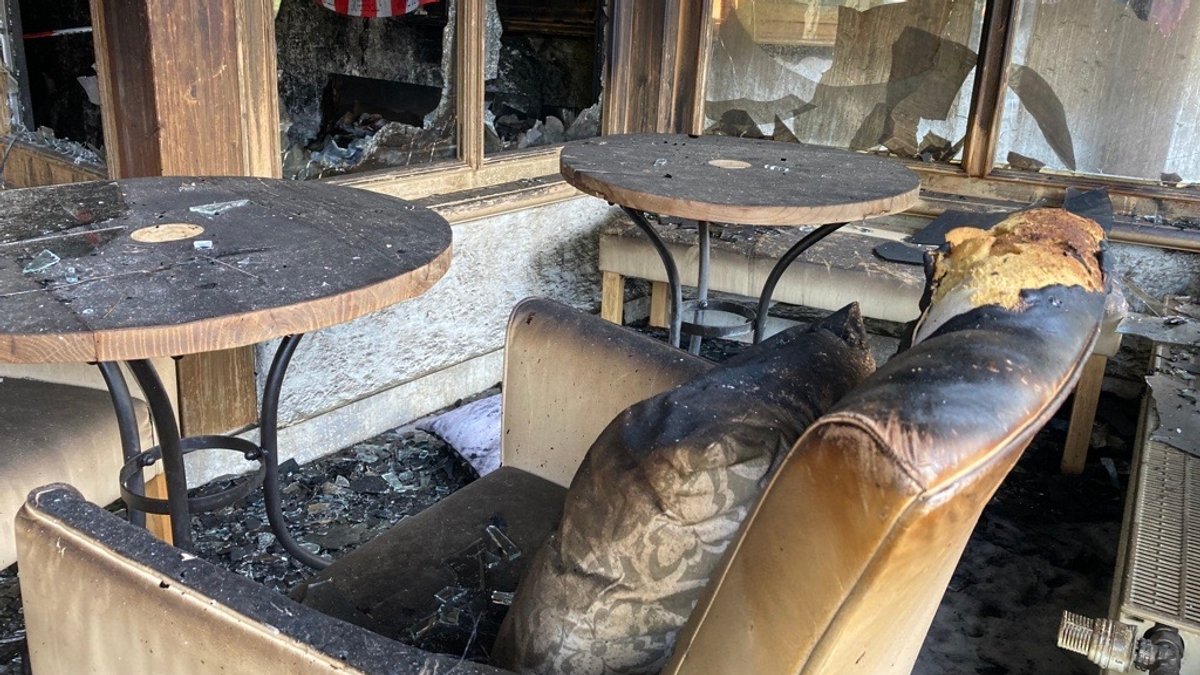 Brandschaden im Gebäude: Das Hotel ist verrußt und verraucht