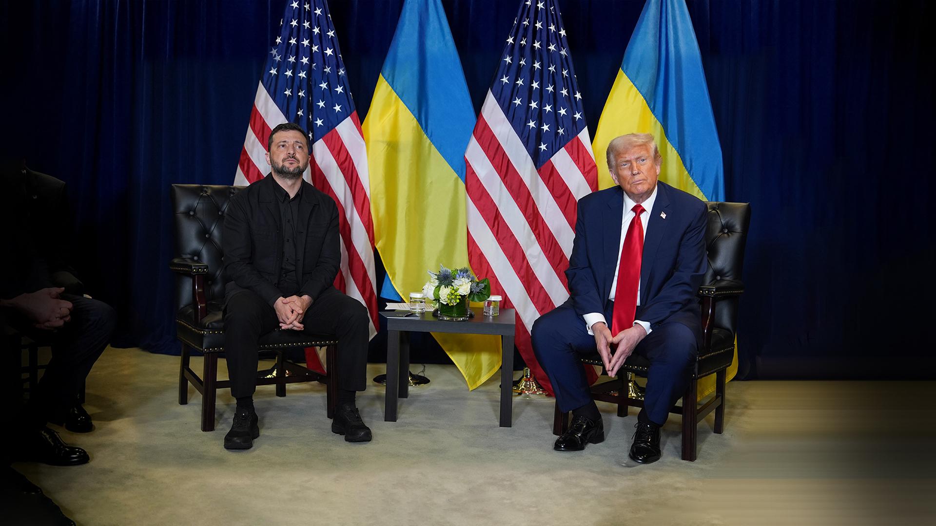 Kehrtwende: Vor den Vereinten Nationen hat US-Präsident Trump einen neuen Ton in seiner Ukraine-Politik angeschlagen.