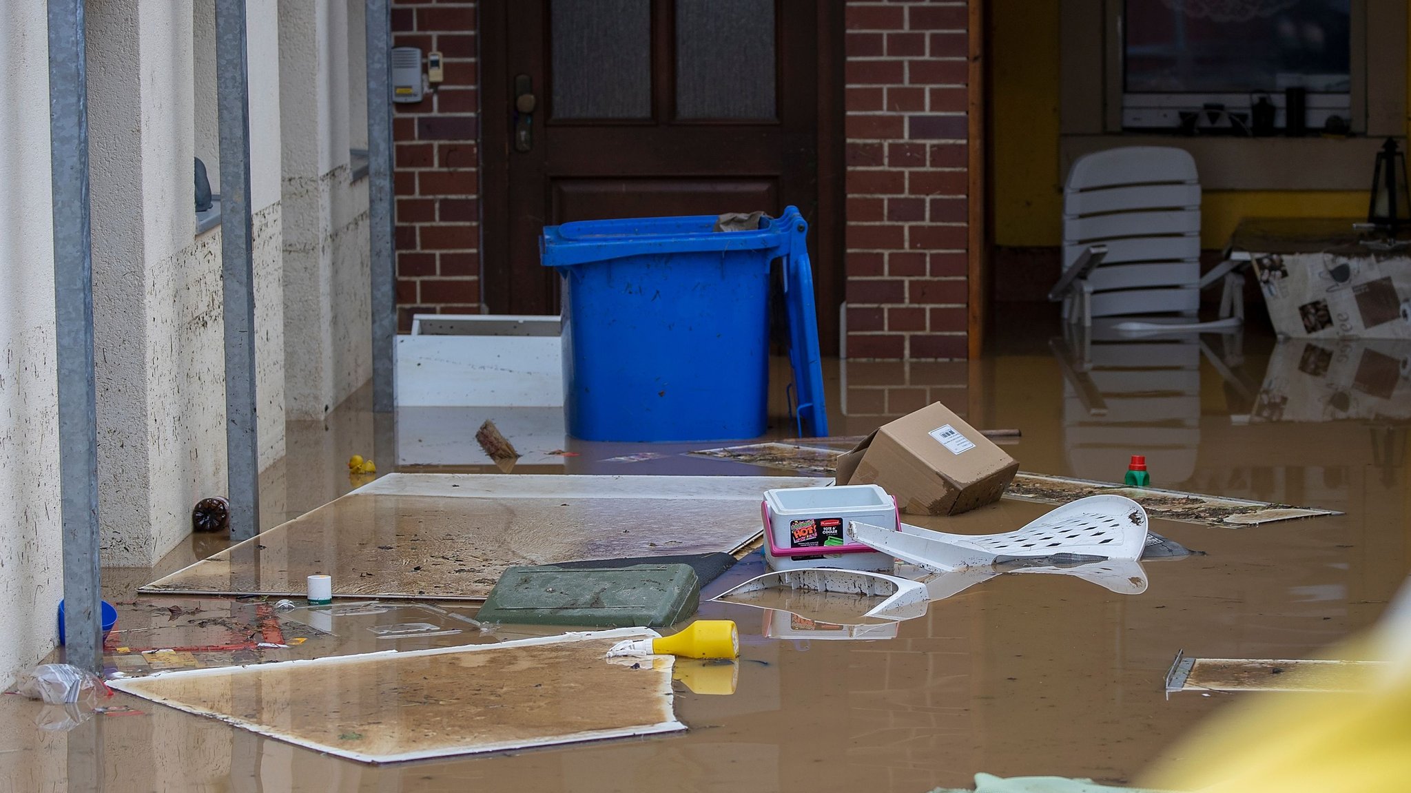 Hochwasser-Folgen in Würzburg, aufgenommen am 15.07.21 (Symbolbild).