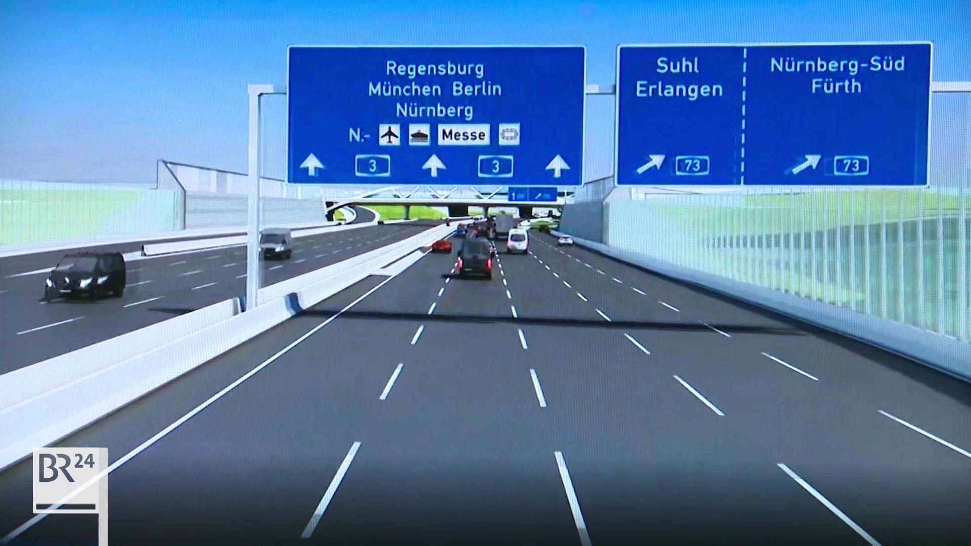 Nacht Baustelle Am Autobahnkreuz Furth Erlangen Aufgehoben Br24
