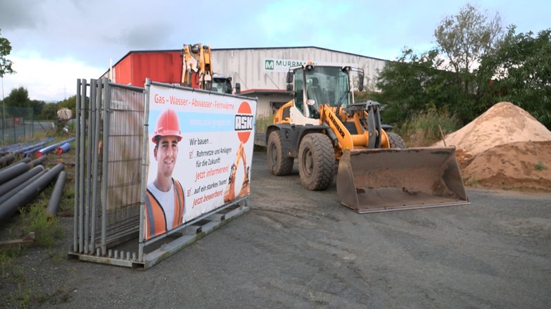 Blick auf eine Baustelle. | Bild: BR Blick auf eine Baustelle.