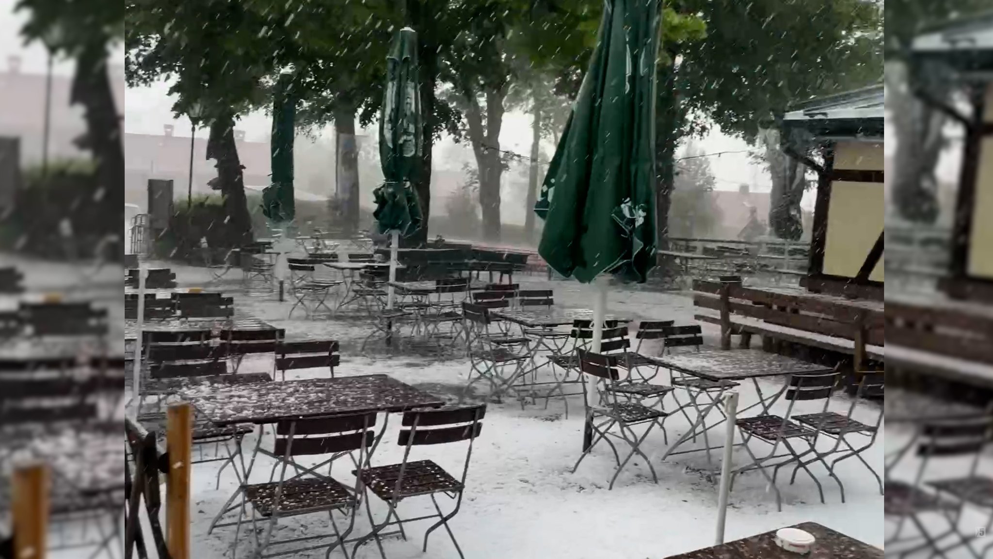 Gewitter am Alpenrand: Vollgelaufene Keller und Überschwemmungen