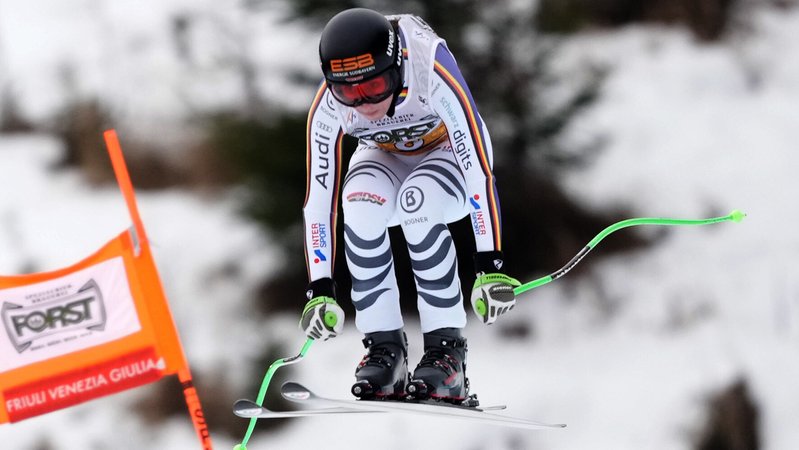 Kira Weidle-Winkelmann in Tarvisio | Bild: picture alliance / IPP | Italy Photo Press Kira Weidle-Winkelmann in Tarvisio