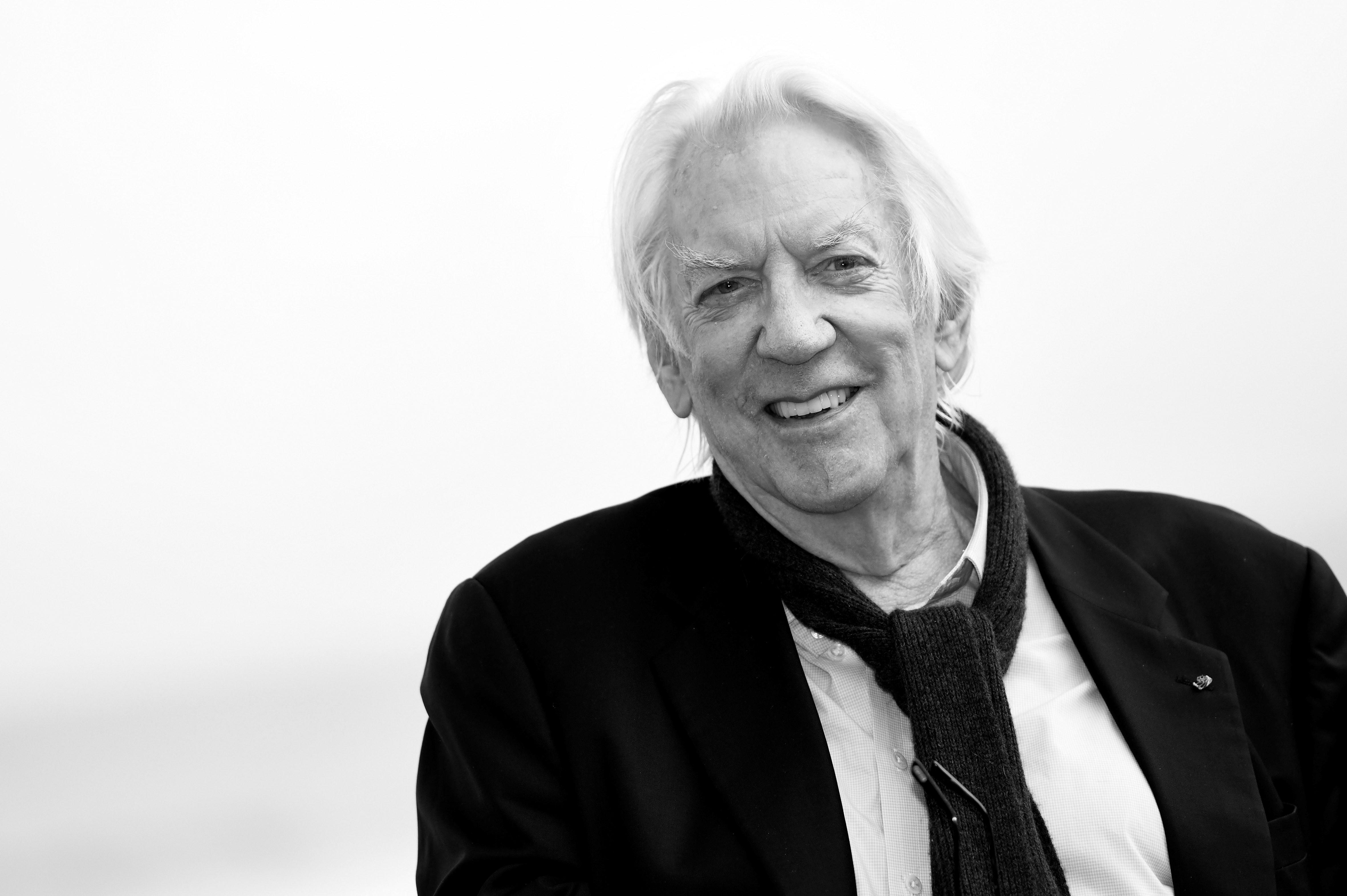 Donald Sutherland beim Photocall zu 'The Burnt Orange Heresy' auf dem 67. Internationalen Filmfestival San Sebastian (Archivbild)
