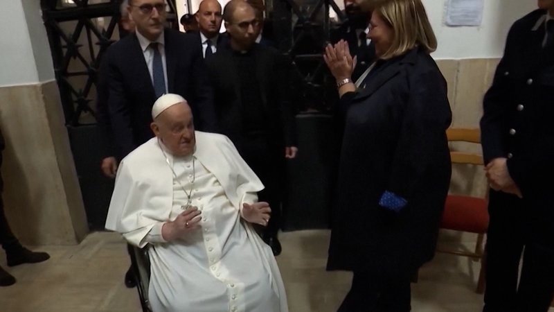Der Papst am Gründonnerstag. | Bild: BR Der Papst am Gründonnerstag.