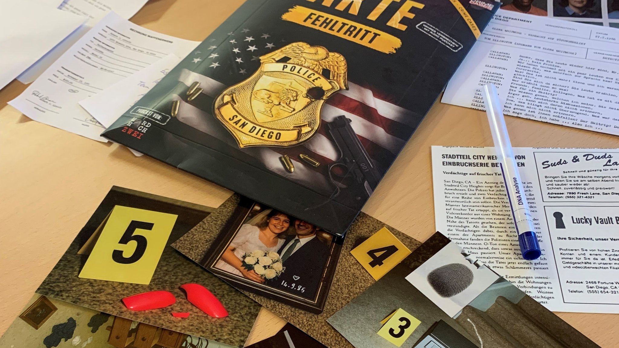 Indizien aus einem True Crime-Spiel