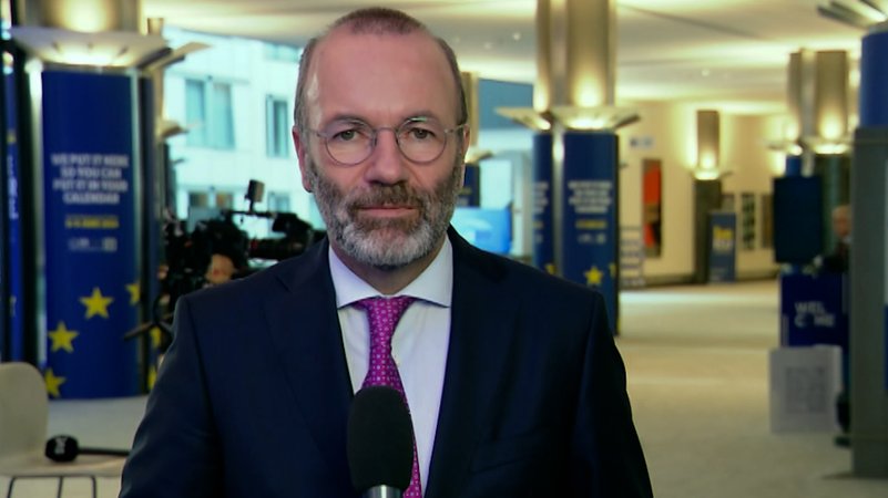 Der Chef des Europawahl-Siegers EVP, Manfred Weber | Bild: BR Der Chef des Europawahl-Siegers EVP, Manfred Weber