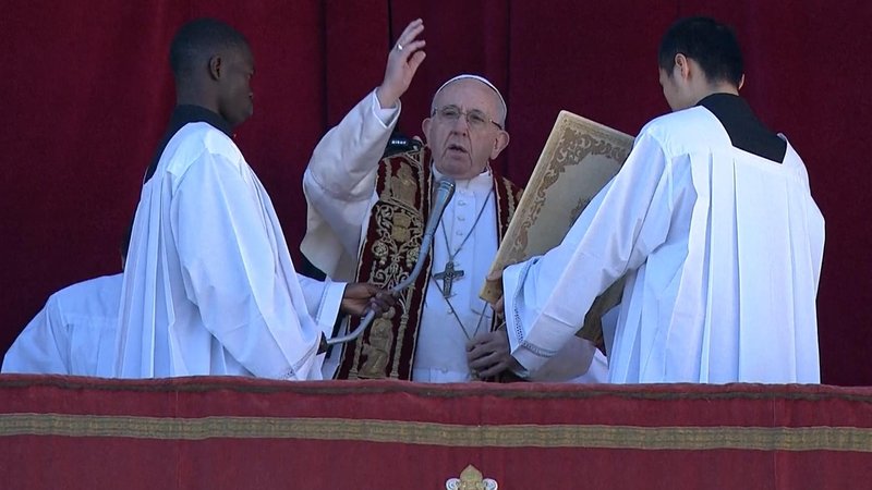Urbi et Orbi - Papst Franziskus spendet Weihnachtssegen in Rom