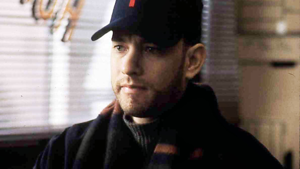 Tom Hanks als homosexueller, an AIDS erkrankter Anwalt in "Philadpelphia" von 1993 (Filmszene).