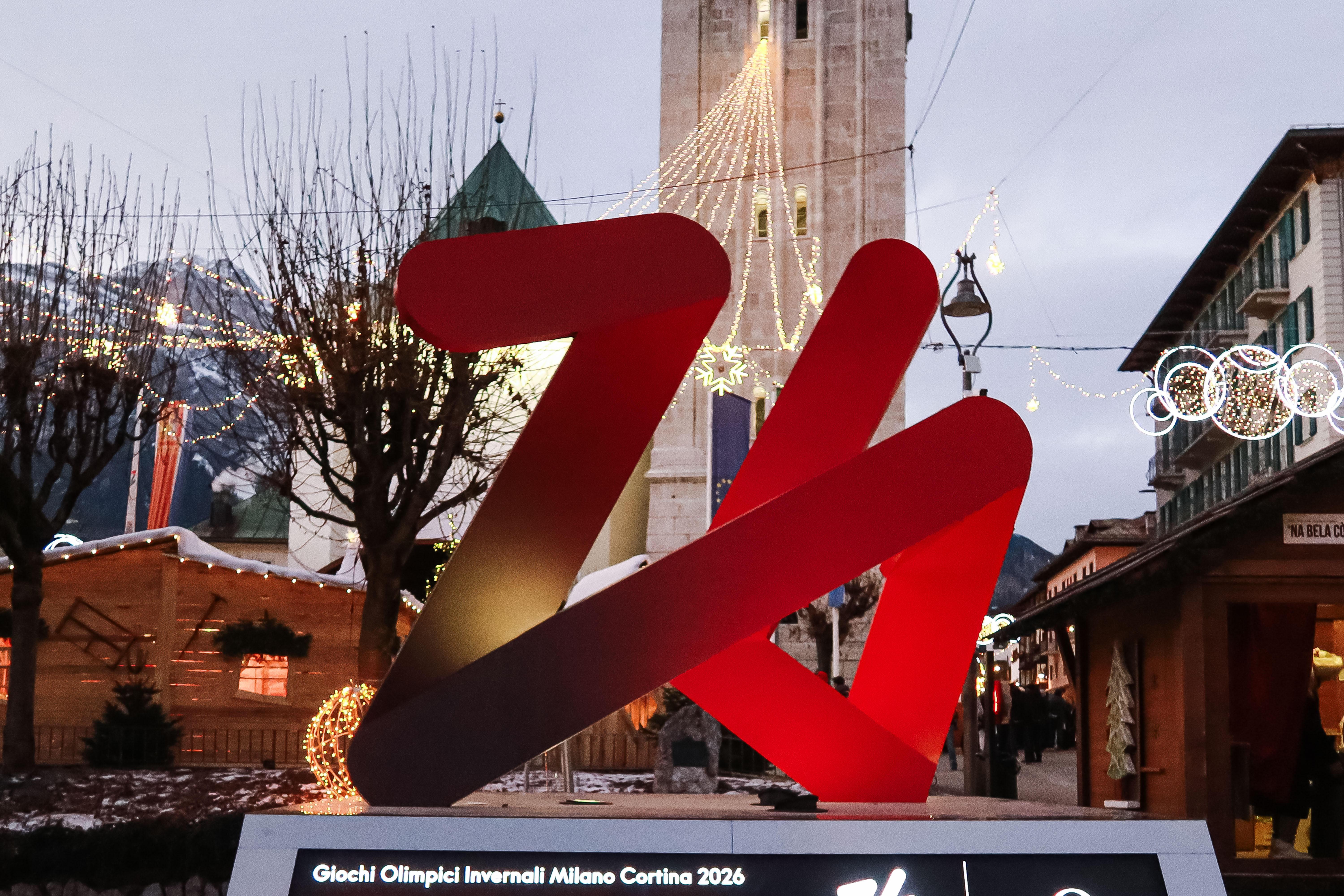 Logo Olympische Spiele und Paralympics in Cortina d'Ampezzo