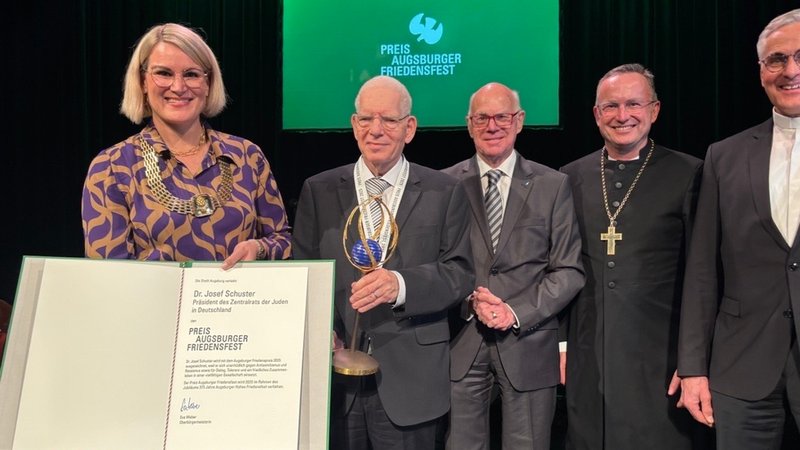 Eva Weber, Josef Schuster, Norbert Lammert, Christian Kopp (evang. Landesbischof Bayern), Frank Kreiselmeier | Bild: BR Eva Weber, Josef Schuster, Norbert Lammert, Christian Kopp (evang. Landesbischof Bayern), Frank Kreiselmeier
