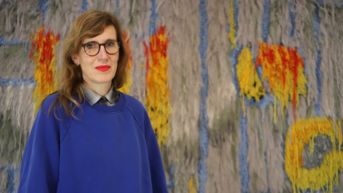 Wollmonster in Marktoberdorf: Die Künstlerin Caroline Achaintre