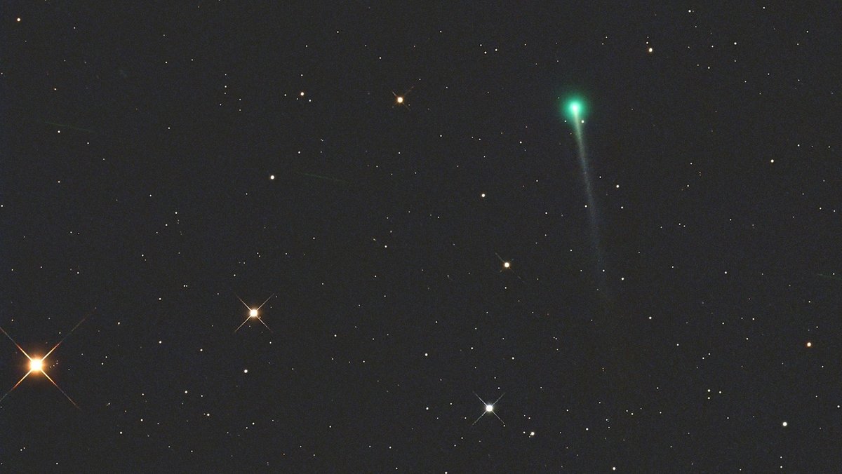 Komet C/2026 A1 (MAPS) im Anflug Richtung Sonne - aufgenommen aus der Ferne auf einer Sternwarte in Namibia auf Farm Tivoli.