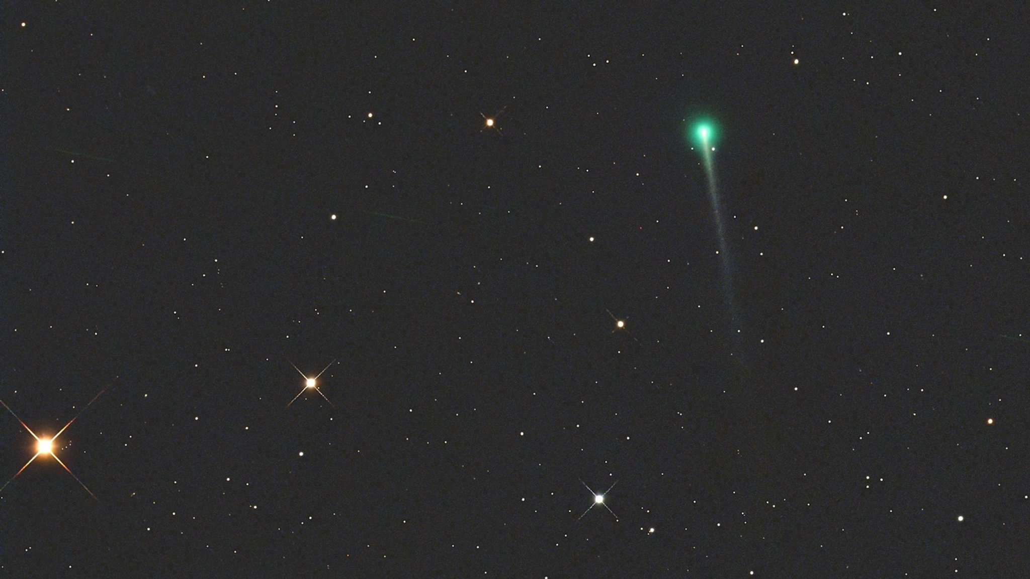 Komet C/2026 A1 (MAPS) im Anflug Richtung Sonne - aufgenommen aus der Ferne auf einer Sternwarte in Namibia auf Farm Tivoli.