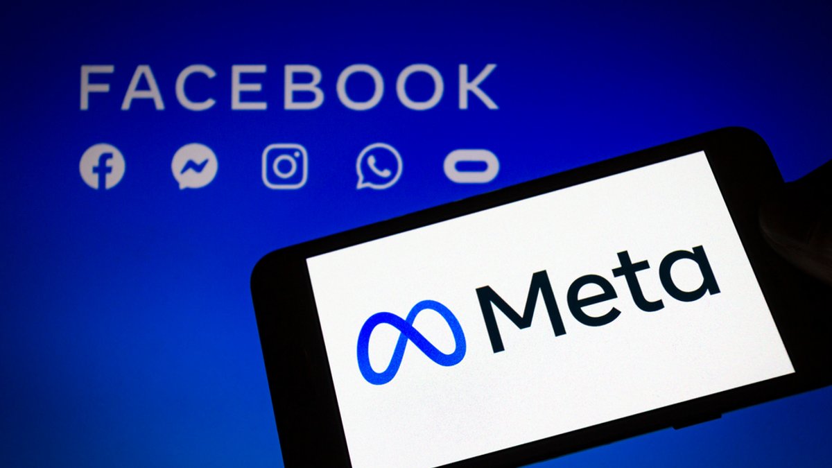 Meta-Logo auf Smartphone-Screen