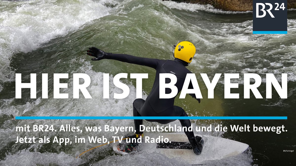 Hier ist Bayern: Blind auf der Münchner Eisbachwelle