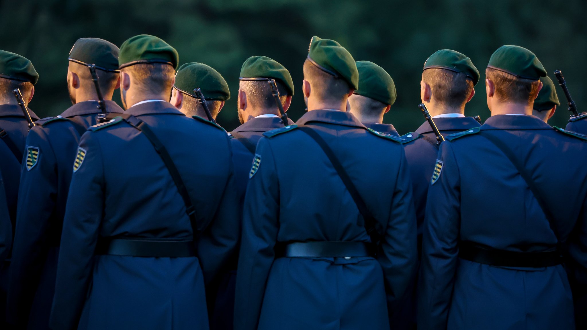 Soldaten bei einem Gelöbnisappel (Archivbild)