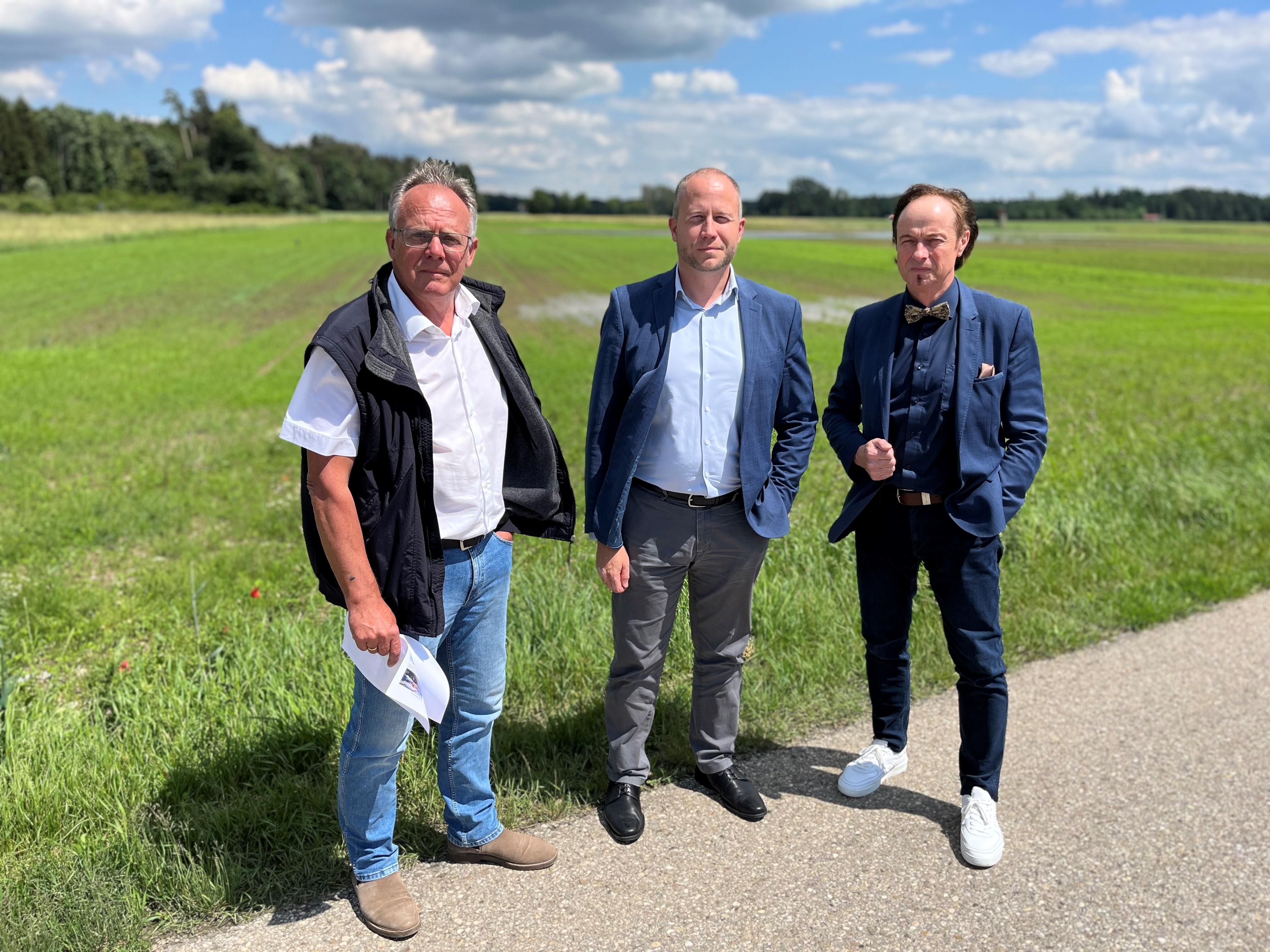 Die Bürgermeister aus Dinkelscherben, Altenmünster und Zusmarshausen