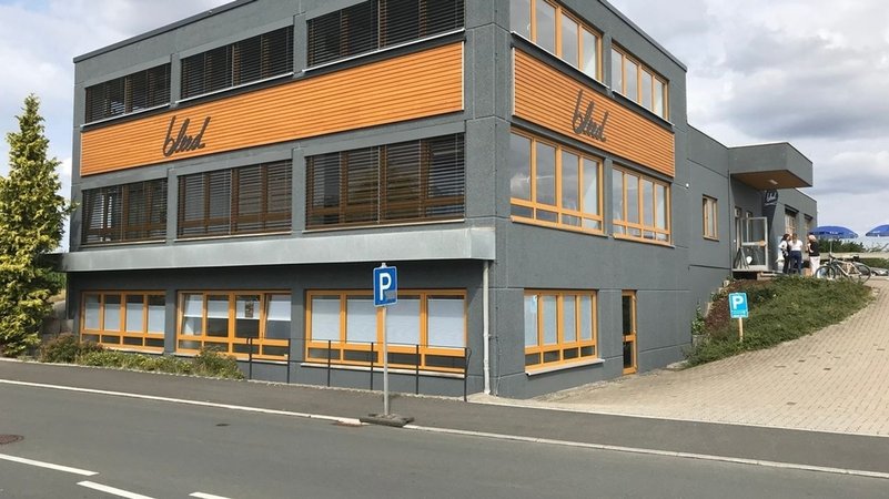Der Firmensitz des Unternehmens Bleed in Helmbrechts.