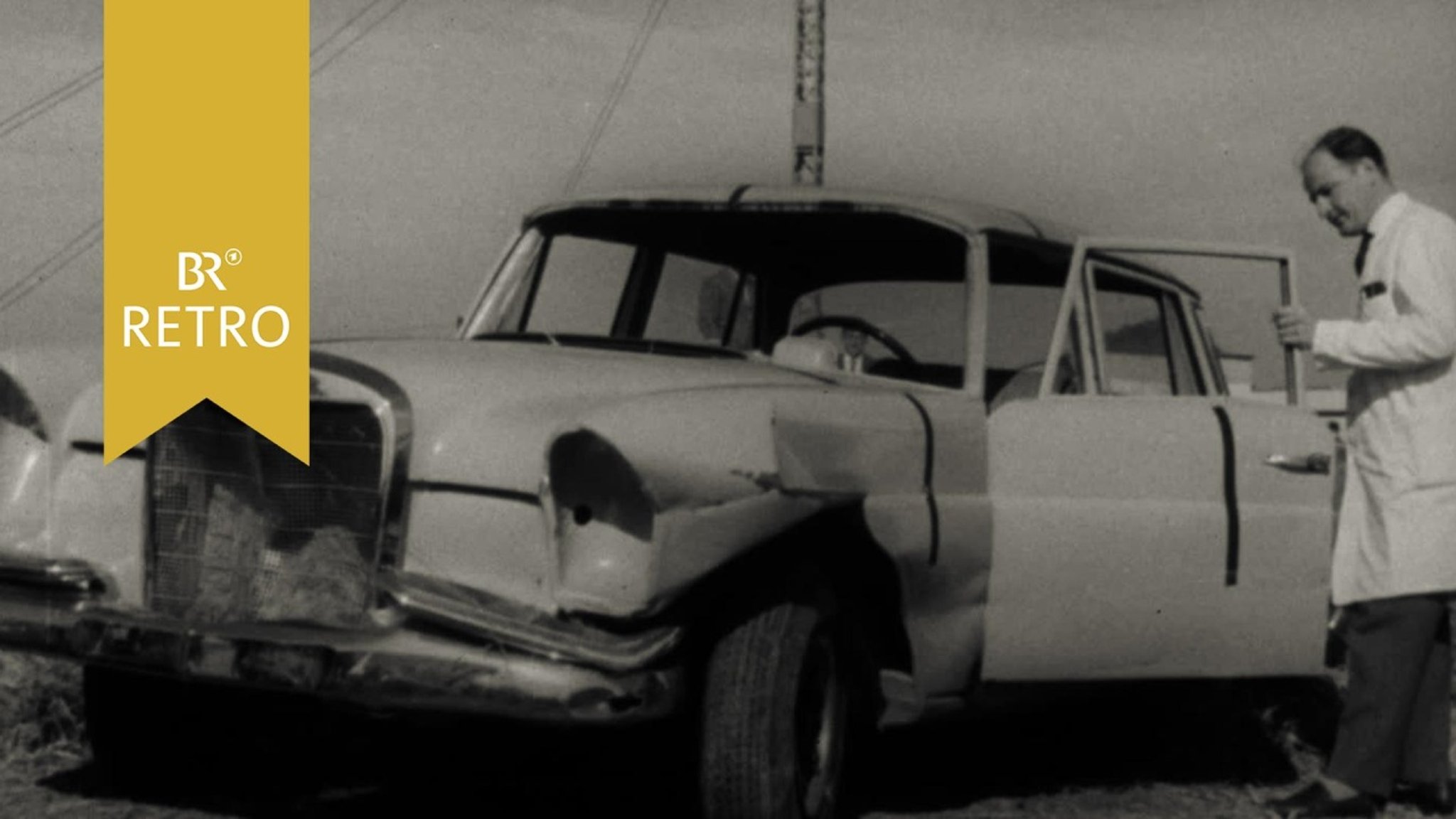 BR Retro - PKW Crashtest mit Raketenantrieb 1963 - hier anschauen