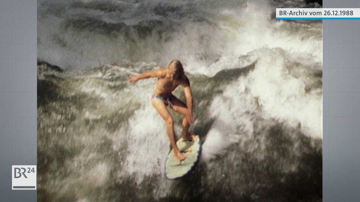 BR24 Retro: Surfwelle am Eisbach - hier anschauen