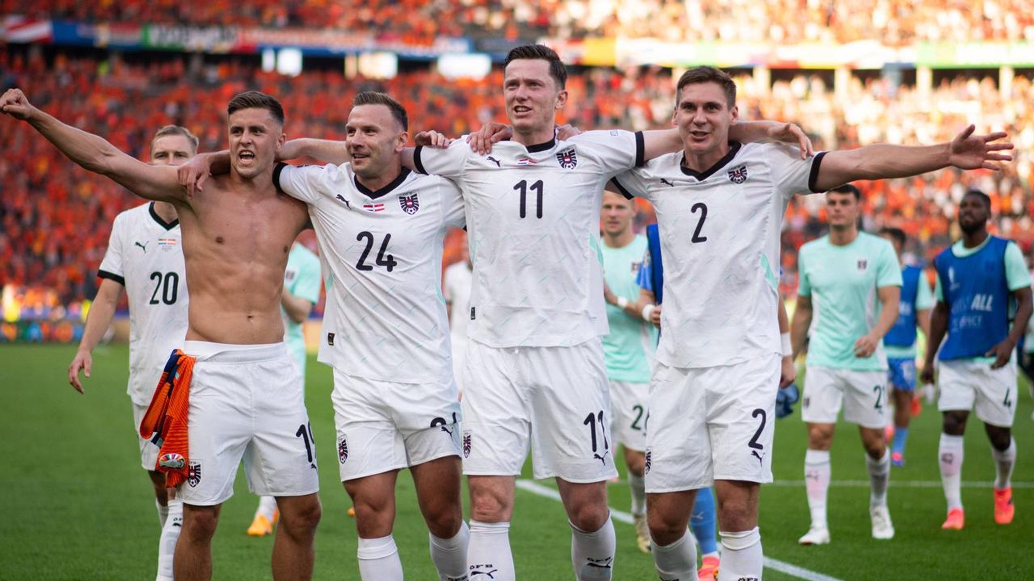 Spektakuläres EM-Spiel : Österreich geht All-in - und überfordert die Niederlande