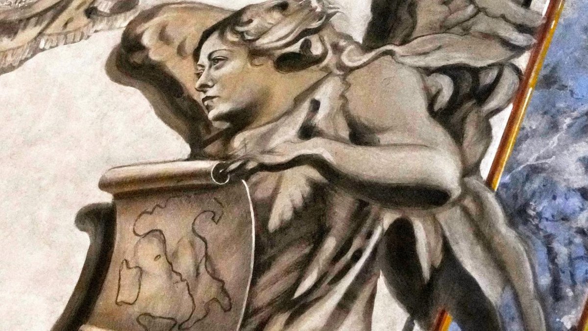 Restauriertes Kirchenfresko in Rom ähnelt Regierungschefin Meloni