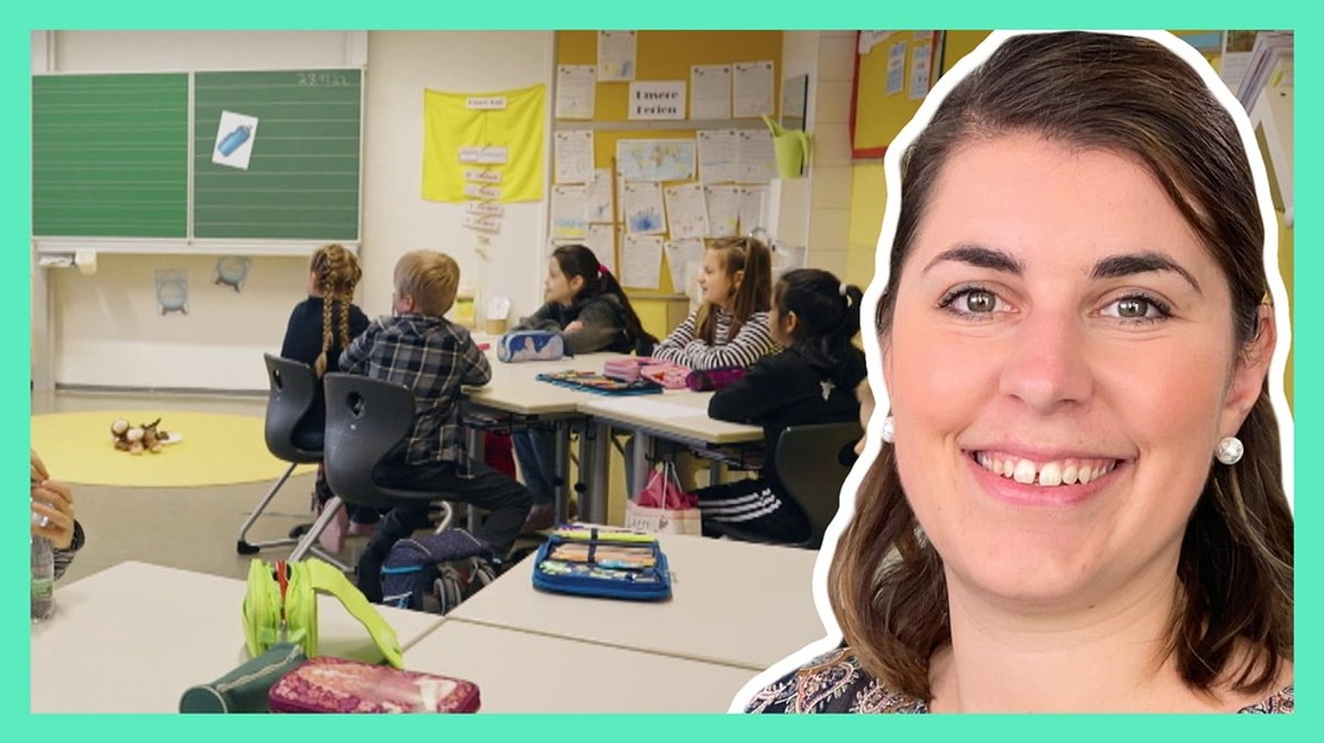 Unterricht und Rituale: Lehrerin an einer Grundschule 