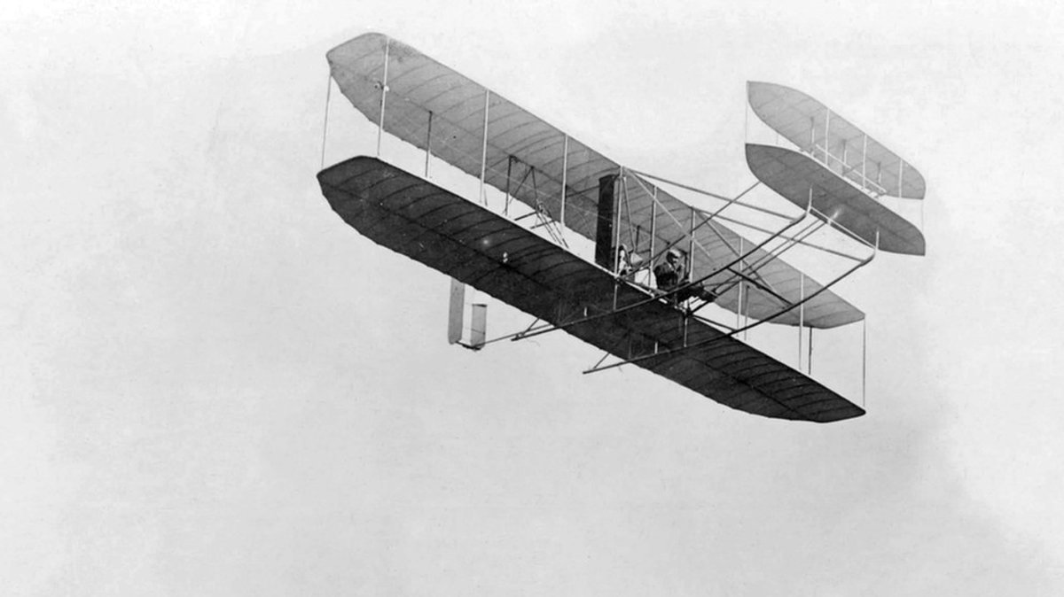 Motorflug der Brüder Wright: Zwei Brüder heben ab