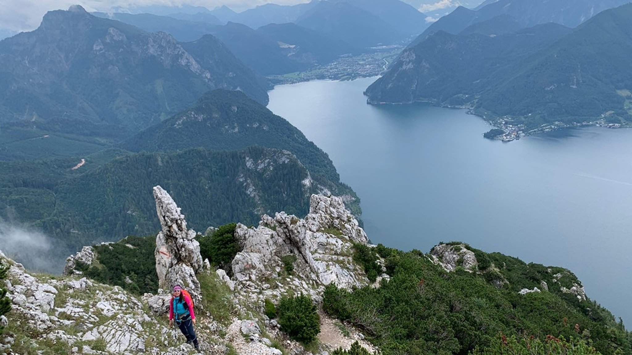 Klettersteig mit Aussicht im Salzkammergut: Naturfreundesteig auf den Traunstein 