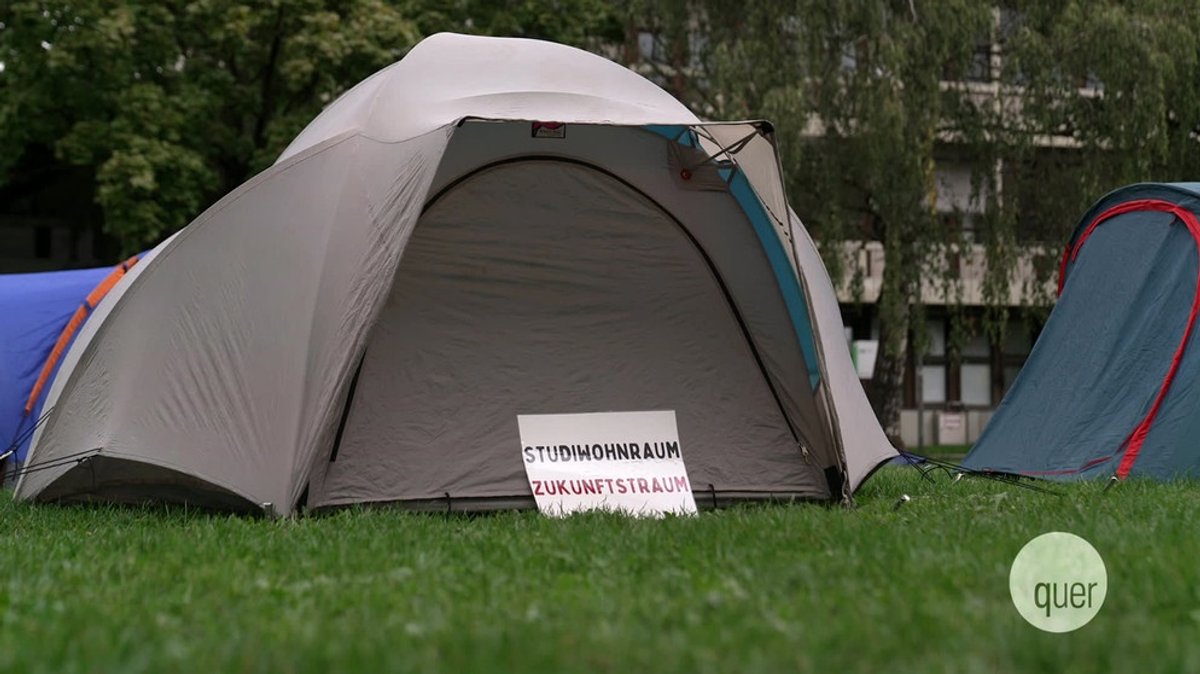 Frieren statt Studieren: Campingplatz statt Wohnheim
