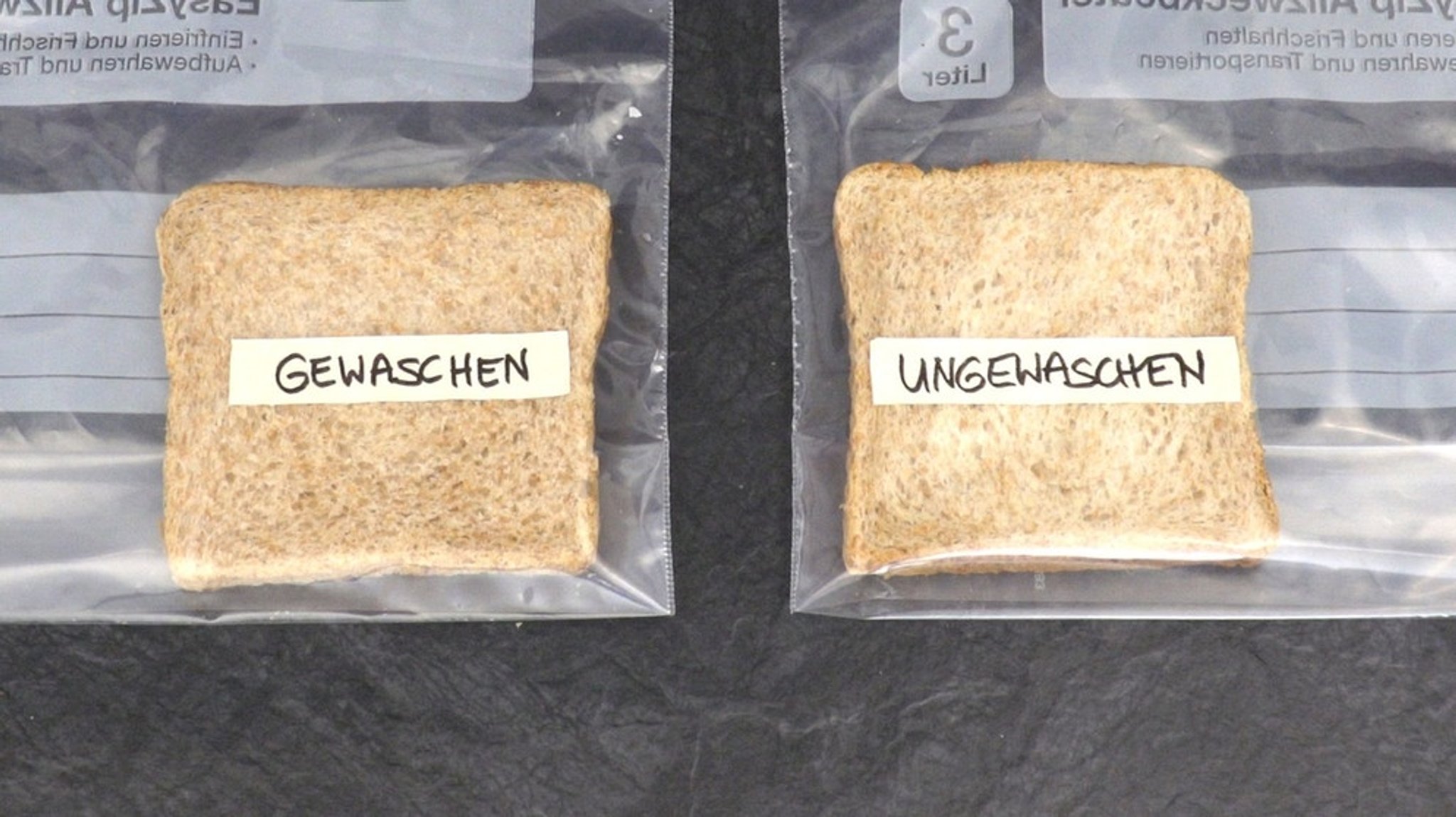 Händewaschen: Das passiert, wenn Sie Brot mit ungewaschenen Händen berühren